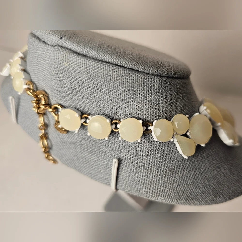 [J. CREW] Candy Gem Collection Opaque Cream◇Off White Translucent Stones